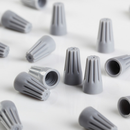 1000 Conectores De Torção Emenda Fios Cabos Cinza Até 2,6mm²