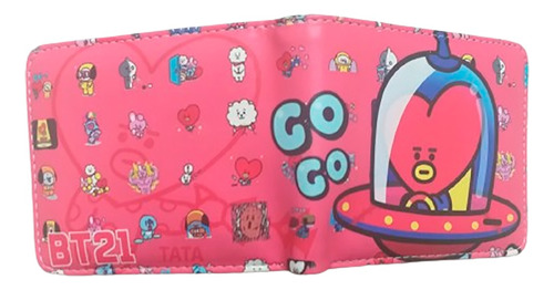 Billetera De Cuerina Bts Bt21 Go Go