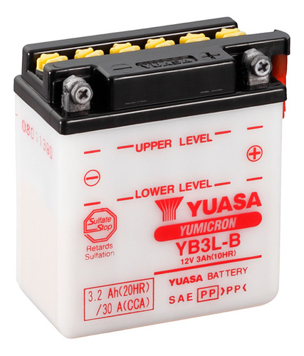 Batería Para Moto Yuasa Yb3l-b . Yuasa Yb3l-b Yamaha Xt350