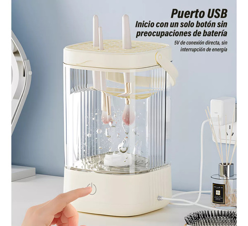 Limpiador Electrico Para Brochas De Maquillaje Automática