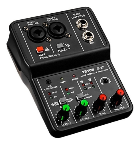 Mesa Con Canales Con Tarjeta De Audio Usb Live Interface