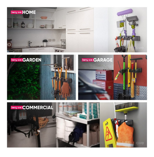 Soporte Para Trapeador De Cocina Y Baño De Plástico Montado