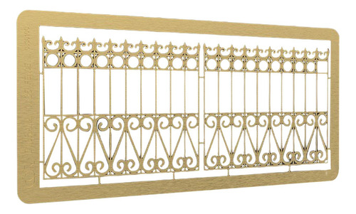 1/35 Diy 3d Puzzle Modelo Puerta De Latón Mesa De Estilo B