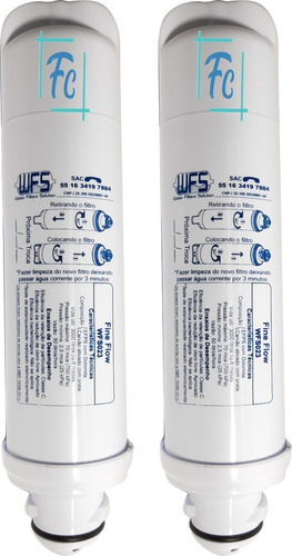 Kit 2 Filtros Água Refil Eletrolux Pa21g Pa31g Pa26g Pe11b