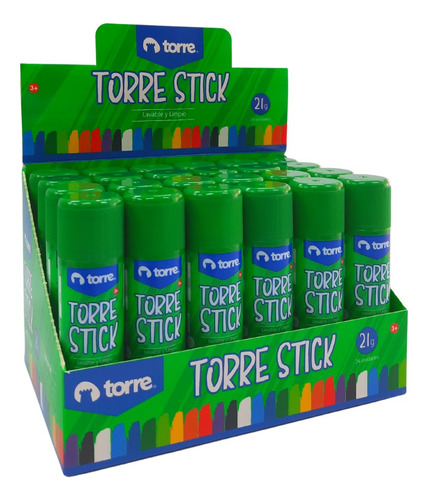 Pegamento Barra Stick 21g Caja 24 Uni. Torre