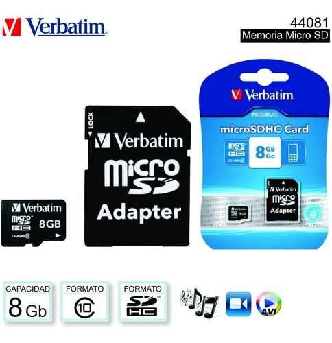 Memoria Micro Sd 16gb Kingston / Verbatim Clase 10