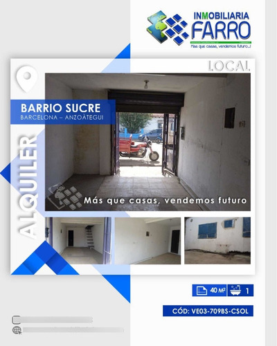 Imagen 1 de 7 de Alquiler De Local Ubicado En Barrio Sucre Ve03-709bs-csol