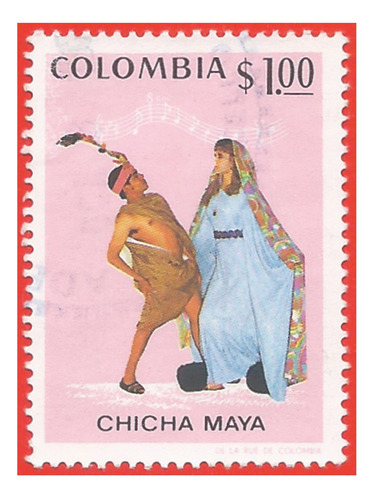 1971. Estampilla Chichamaya, Colombia. Slg1