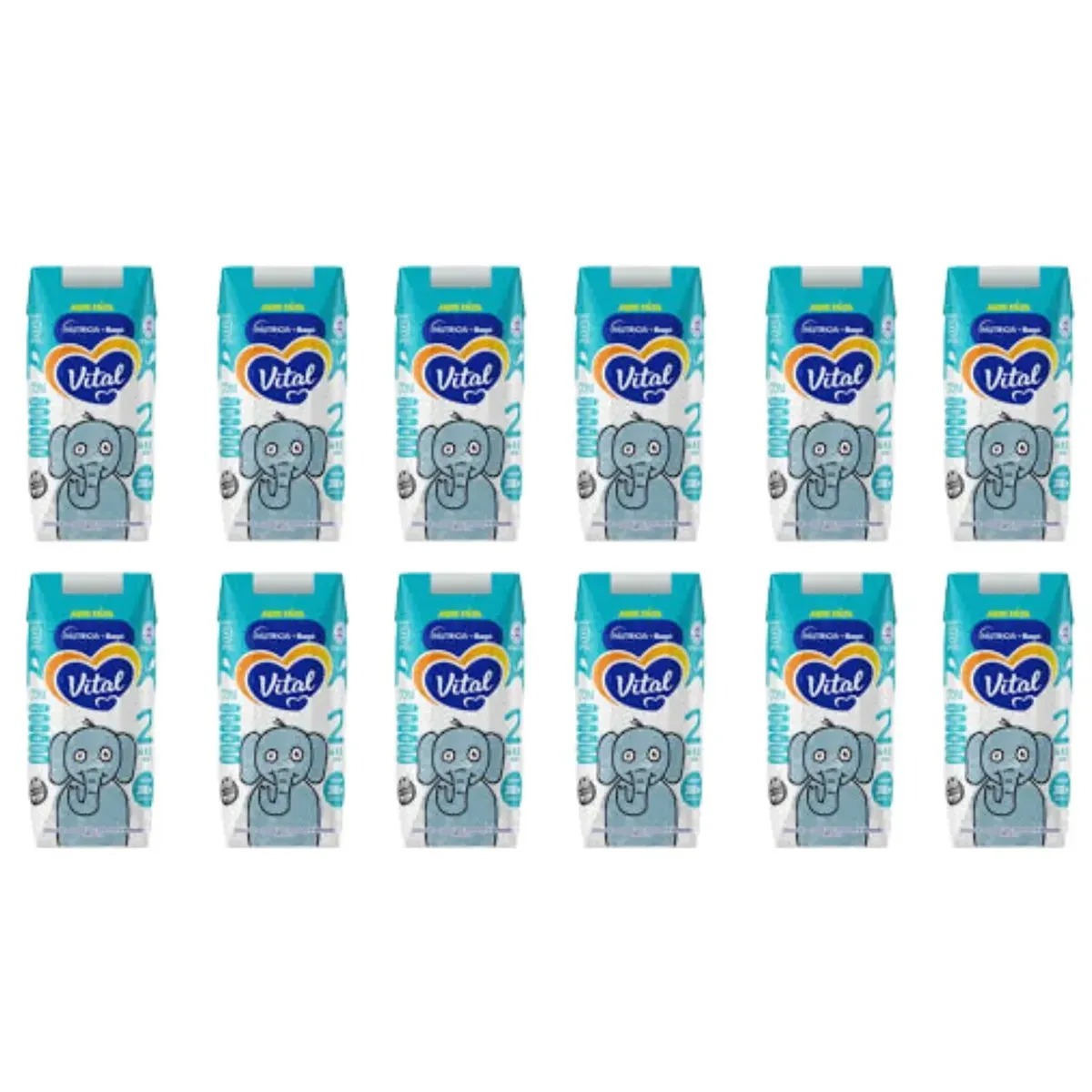 Leche Vital 2 Infantil X 200ml Liquida - Pack X 12 Unidades