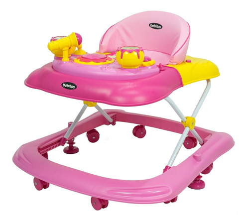 Andador De Bebé De Lujo Tamaño Ajustable Bebitos Xg6998 Color Rosa