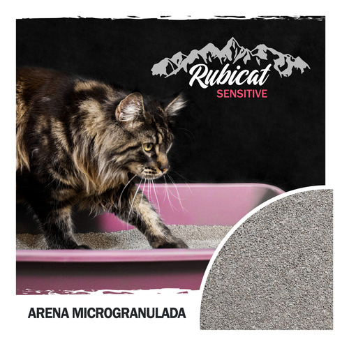 Piedra Super Premium Rubicat Sensitive Arena Aglomerante 5kg