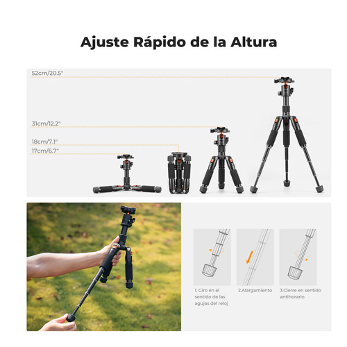 Mini Trípode De Escritorio K&f Concept Para Cámara
