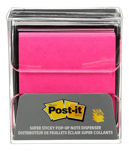 Dispensador de notas dobrável Post-it, 3x3 pol., base