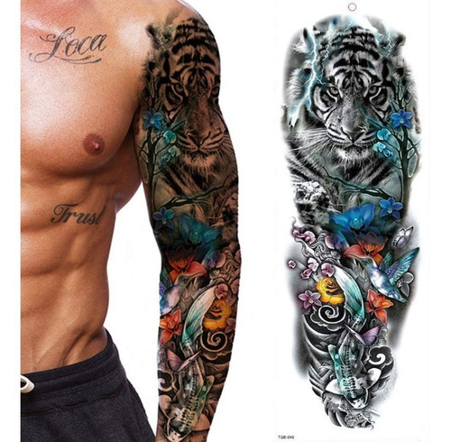 Tatuaje falso Tatuaje falso de la corona del rey león, color súper real, color tigre