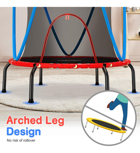 Trampolín De Diseño Sin Brecha De Zupapa Para Niños Pequeños