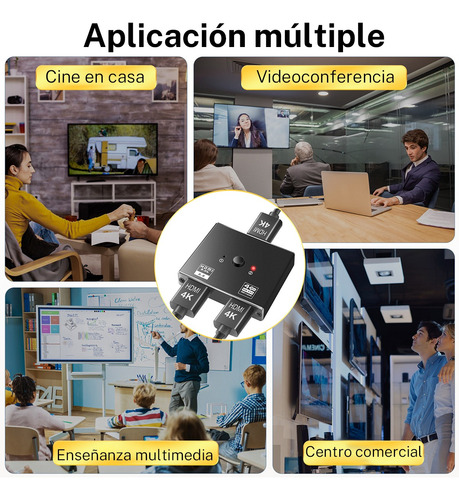 Switch Hdmi Splitter Hdmi Switch Splitter Hdmi 4k 3d 2 En 1