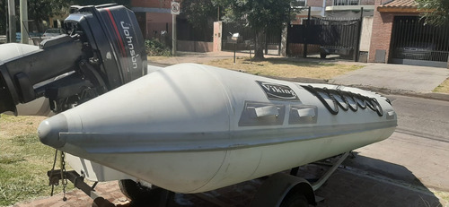 Semirigido Sin Uso Con Motor Jhonson 35 Mide 4.60 Metros .