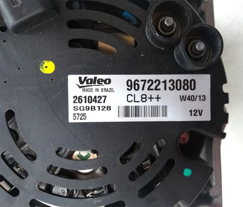Imagem 2 de 7 de Alternador Peugeot 206 207 307 Valeo 85 Amperes 12v Sg9b128