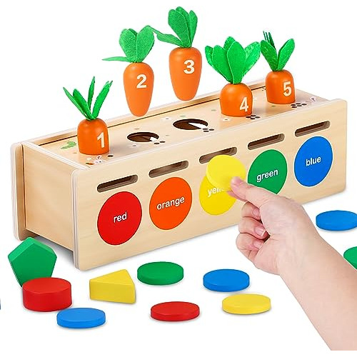 Juguetes Montessori Niños De 1, 2, 3 Años - Caja De C...