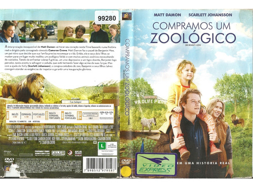 Dvd - Compramos Um Zoológico - Matt Damon Scarlett Johansson