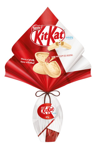 Ovo de Páscoa Kitkat White Nestlé 227g