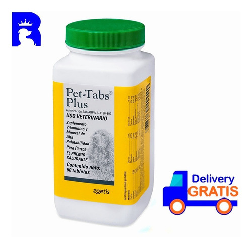 Imagen 1 de 2 de Vitaminas Pet Tabs Plus X60 Tab Suplemento Para Perros