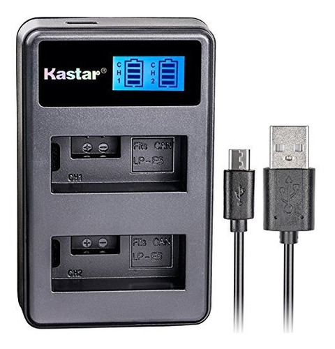 Cargador Kastar Lcd Dual Slim Para Canon Lp-e5 Lpe5 Y Canon