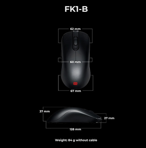 Imagen 5 de 5 de Combo Gamer Zowie Mouse Fk1-b + Mousepad G-sr + Camade Ii