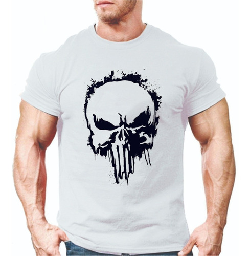 Playera Deportiva El Castigador/ The Punisher Manga Corta 