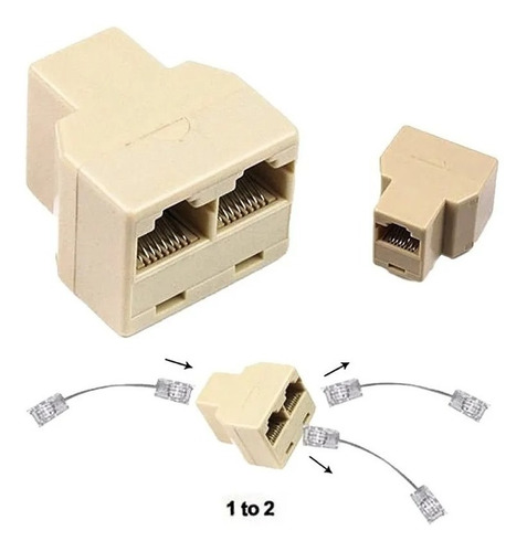 Adaptador Splitter Divisor Duplicador Extensão Rj45 Lan 20pc