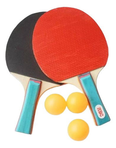 Pack De 2 Paletas De Ping Pong Haosheng 3 Star Roja Y Negro