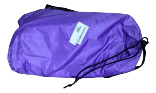 Puff Inflable  Portatil Bolso Camping Sillon En Morado 