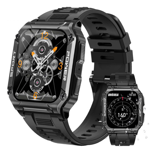 Reloj Inteligente Militar For Hombre Call Sport Ip68 Nx6