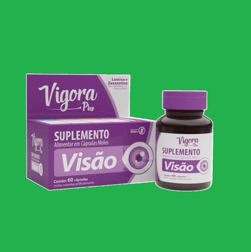 Suplemento Alimentar Vigora Plus Visão 60 Cápsulas Sabor Sem Sabor
