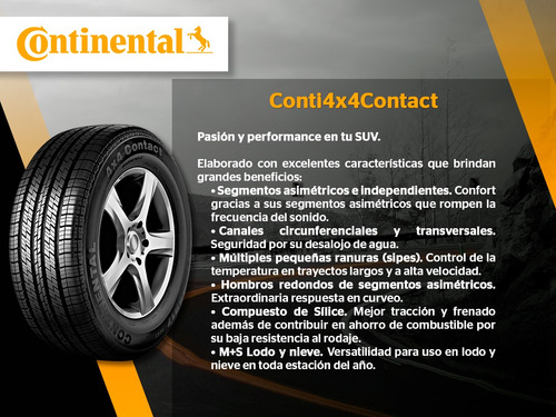 Paq 4 Llantas Conti 255/50r19 Conti4x4contact 107h Run Flat