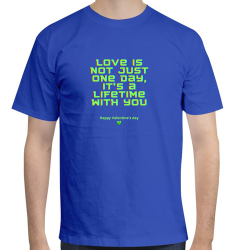 Playera Diseño Valentine´s Day - Green Heart - Amor