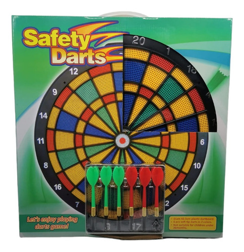 Tablero Tiro Al Blanco Dardos Bl-70a Safety Darts Color Negro