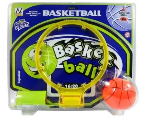 Mini Aro De Basquet Tablero C/ Pelota Y Red Para Interior