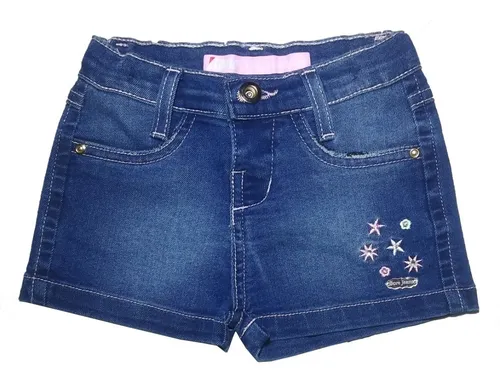 Shorts jeans infanto juvenil feminino 2025