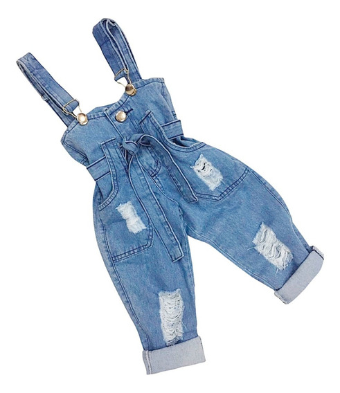 Jardineira Jeans Infantil Mercadolivre Com Br