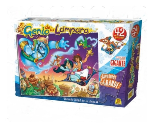 Imagen 3 de 3 de Puzzle Genio Lampara 42 Pzas 260