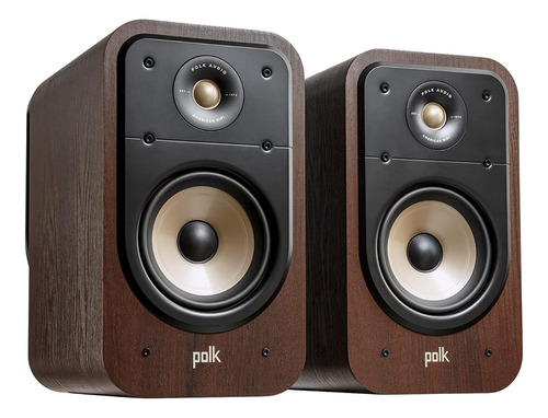 Par de alto-falantes de estante Elite Es20 Series Polk Audio Coffee Color
