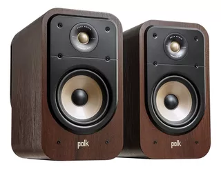 Par de alto-falantes de estante Elite Es20 Series Polk Audio Coffee Color