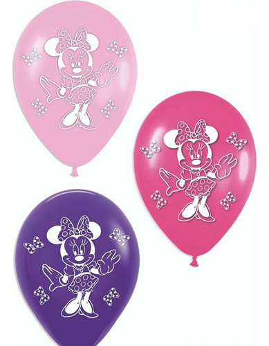 Globos Bombas Estampados X20u Minnie