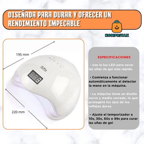 Maquina Para Unas Semipermanentes Secador Uñas Semipermanent