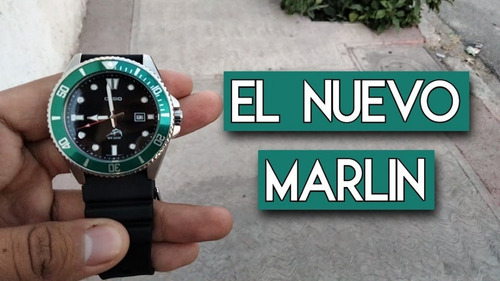 Reloj Hombre Casio Marlin Duro Mdv-106b-1a3 Buceo Fechador
