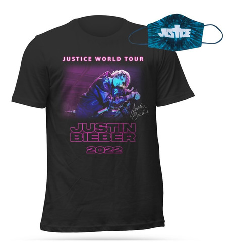 Playera Justin Bieber Gira Justice Con Regalo