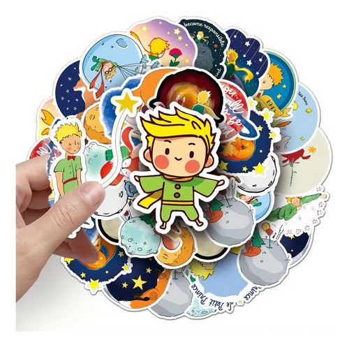 50 Calcomanías Sticker Impermeables De El Principito.