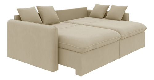 Sofá Cama Retrátil E Reclinável 180cm Colibri Cabecasa Wt