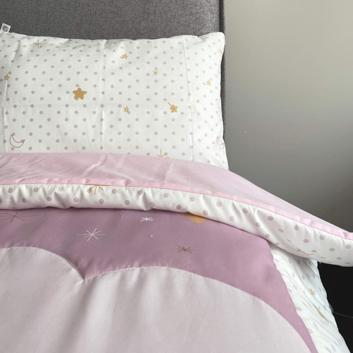 Edredon Cama Individual Inhome Kids Princesa Luna 3 Piezas